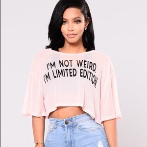 Weirdo Top - Dusty Rose/Black